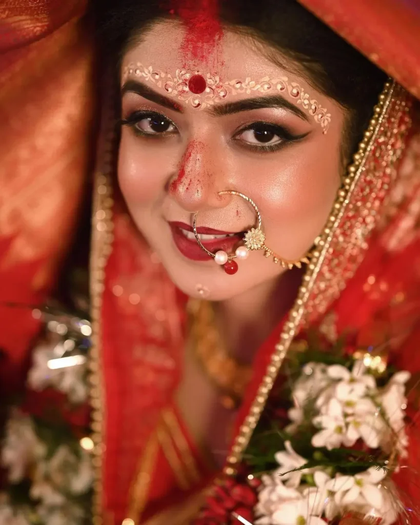 Bengali bride makeover by 𝐀𝐍𝐔𝐁𝐑𝐀𝐓𝐈 𝐂𝐇𝐀𝐓𝐓𝐄𝐑𝐉𝐄𝐄 